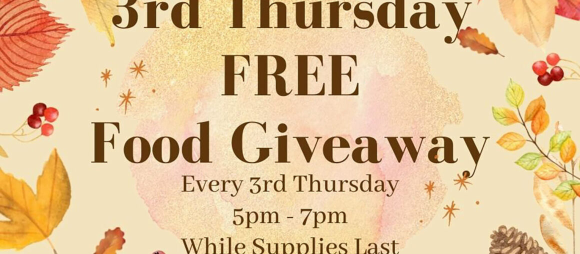 3rd Thurs Food Giveaway